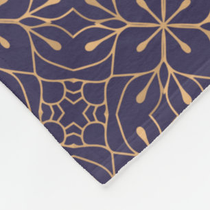 Lyx, prydnadsbakgrund i Guld Färg Fleecefilt