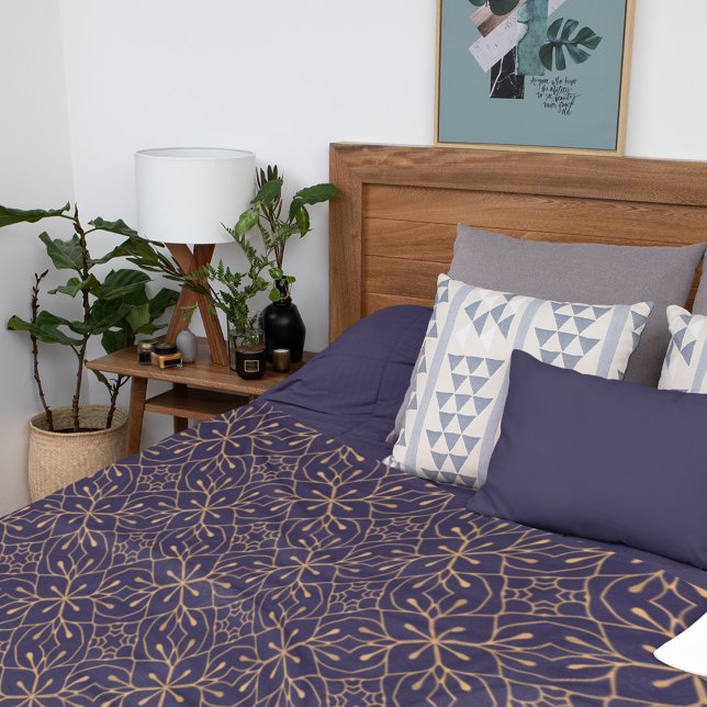 Lyx, prydnadsbakgrund i Guld Färg Fleecefilt (Luxury Ornamental Background In Gold Color Fleece Blanket)