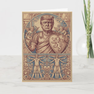 Lyx Sanguine Trump Valentinehälsning Helgkort