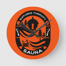 lyx Sauna Gift Rund Klocka
