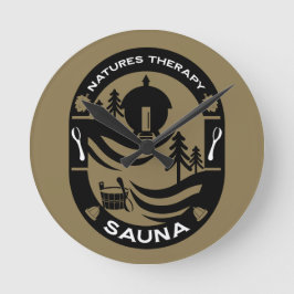 lyx Sauna Gift Rund Klocka