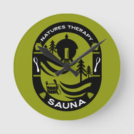lyx Sauna Gift Rund Klocka