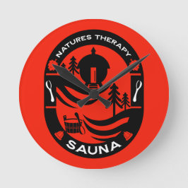 lyx Sauna Gift Rund Klocka