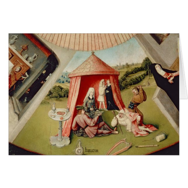 Lyx specificerar från bord av sjuna hälsningskort (Framsidan Horizontal)