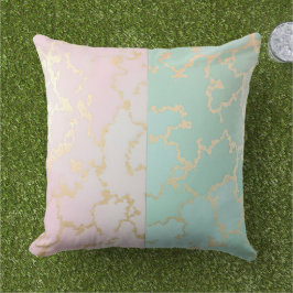 Lyx Trendig Rosa Mint Guld Kollektion Kudde