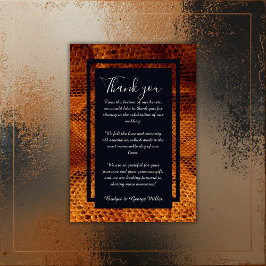 lyx vild ormskinns djur bröllop  tack kort