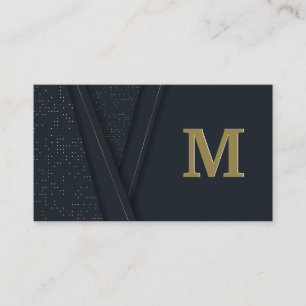 Lyxbakgrund Monogram Visitkort