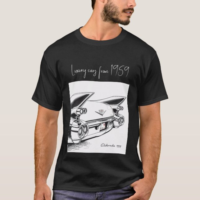 lyxbilar från 1959 t shirt (Framsida)