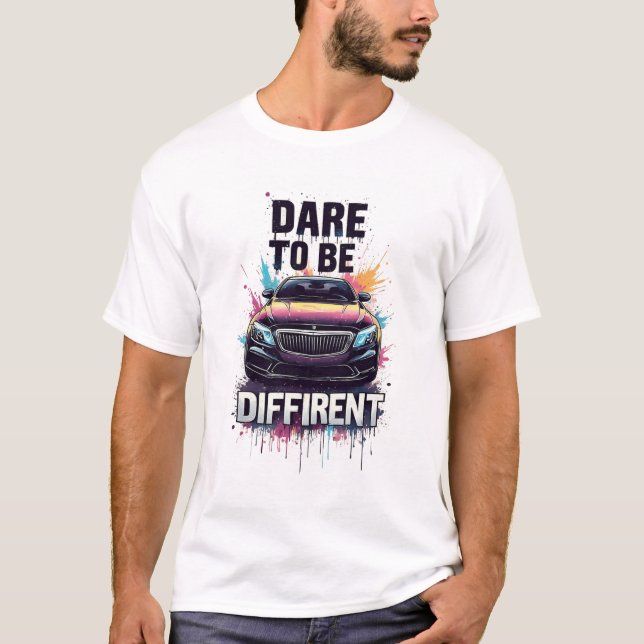 Lyxbils graffiti kraftmotivation konst t shirt (Framsida)
