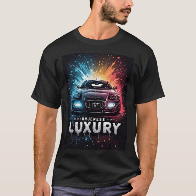 Lyxbils Neon Power Graffiti Art T Shirt (Framsida)