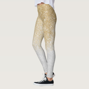 Lyxdesign för guld och Silver Glitter Leggings