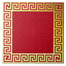 Lyxdesign Grårött nyckel och guld klassisk