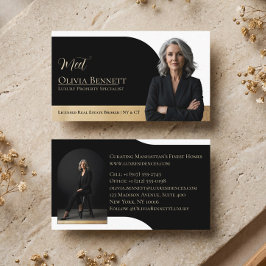 Lyxfastigheter Arkram Foto Svart Guld Visitkort
