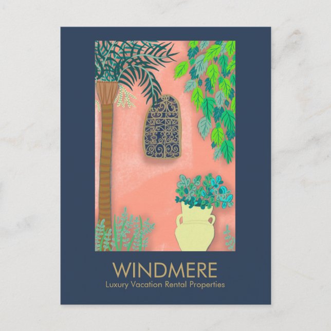 Lyxfastighetsmäklare Fastighetsmäklare Fastighetsf Vykort (Framsida)