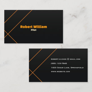 Lyxflyglogistik | Modern Minimalism Visitkort