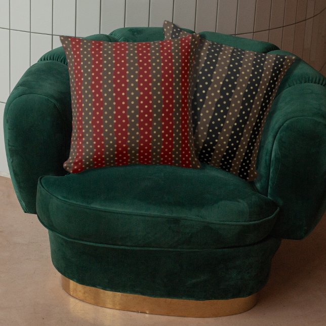 Lyxgul geometrisk Guld Polkadot-färgborttagningsme Kudde (Skapare uppladdad)