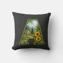 Lyxig 3D-guld Bokstav A Solros Stuga T-Shirt