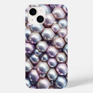 Lyxig 3D Iriserande Pärl Hexagon Moasic Geometrisk