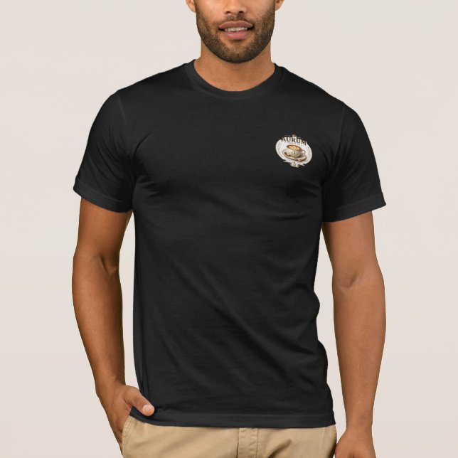 Lyxig 3D Vintage Kaffekopp Grafisk T-Shirt (Framsida)
