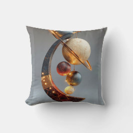 Lyxig Abstrakt Celestial Planet Kudde