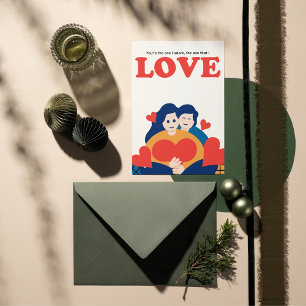 Lyxig Alla hjärtans dag-kort Julkort