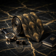 Lyxig Art Deco Geometrisk Gatsby i Guld