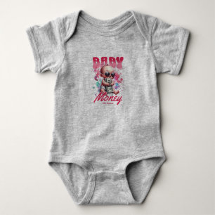 Lyxig babyklänning Money Pink Bear Onesie - Hip Ho T Shirt