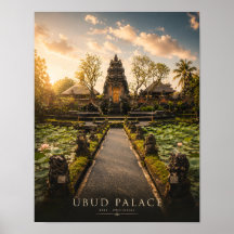 Lyxig Bali Ubud Palats Affisch