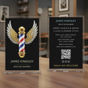 Lyxig Barberstol Frisyr Professionell Barbershop Flygblad