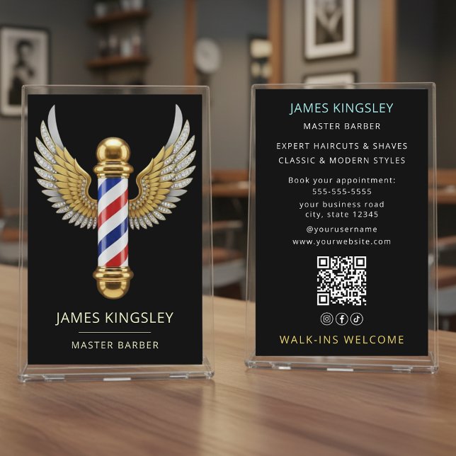 Lyxig Barberstol Frisyr Professionell Barbershop Flygblad (Skapare uppladdad)