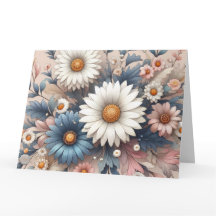 Lyxig Blommig Tacksamhetskort