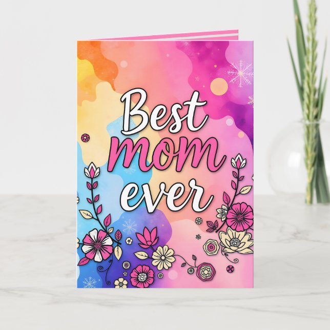 Lyxig Blommig Trendig Kollektion för Gåvor Kort (Framsida)