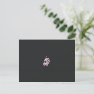 Lyxig Blommig Vykort Mörk Elegans