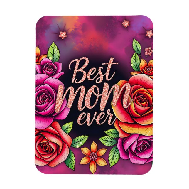 Lyxig Blommigt Modern Gift-samling Magnet (Vertikal)