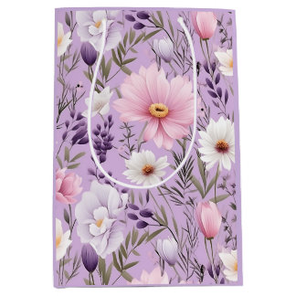 Lyxig Boho Vattenfärg Blommig Medel Elegant