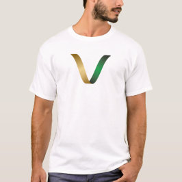 Lyxig bokstav V monogram T Shirt
