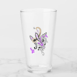 Lyxig botanisk paisley-dricksglas glaskopp