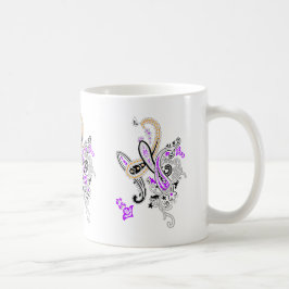 Lyxig botanisk paisley-kaffemugge kaffemugg
