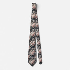 Lyxig bröllopsslips | Rosa rosor & diamanter Slips