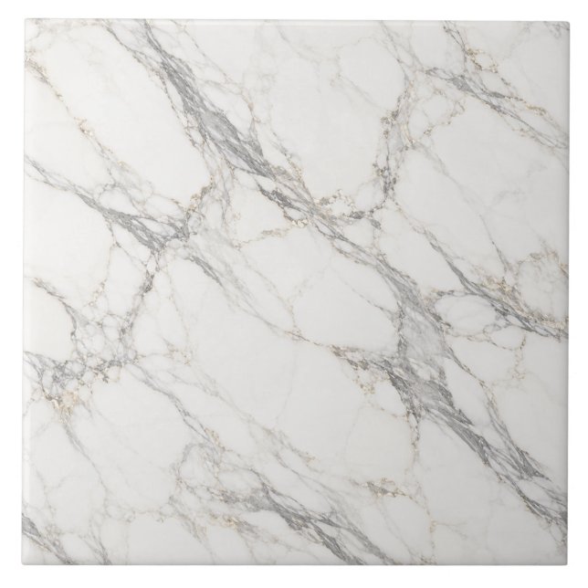 Lyxig Calacatta Borghini italiensk vit marmor Kakelplatta (Framsidan)