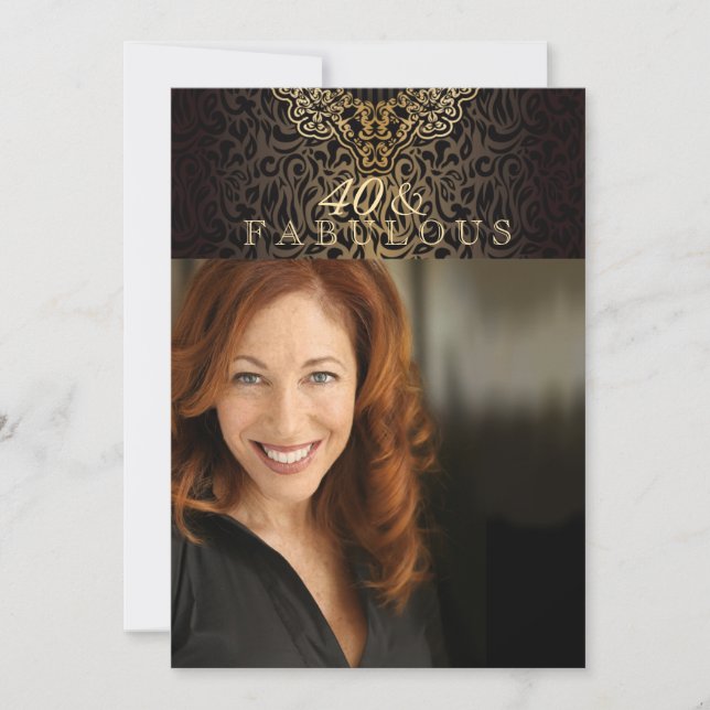 Lyxig chic fotoinbjudan inbjudningar (Framsida)