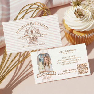 Lyxig Chic Professionell Hem Baka Cupcake Bageri Visitkort