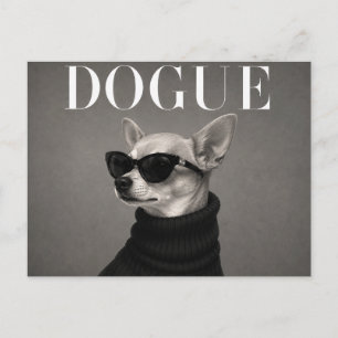 Lyxig Chihuahua-hundporträtt Vykort