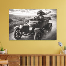 Lyxig Cockapoo Väggkonst - Vintage Canvas Konst