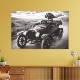 Lyxig Cockapoo Väggkonst - Vintage Canvas Konst