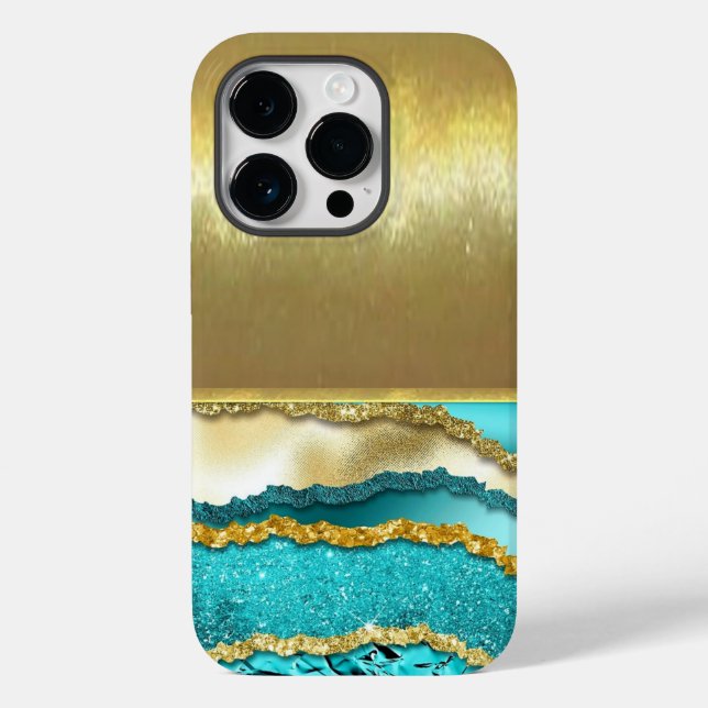 Lyxig Cool Shell Guld Design Telefonfodral (Baksida)