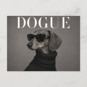 Lyxig Dachshund Hund Porträtt Vykort