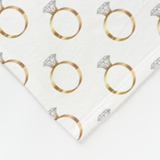 Lyxig diamant ring guld brud smycken vigsel fleecefilt
