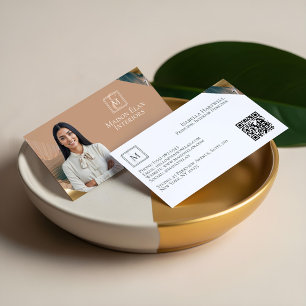 Lyxig Elegant Abstrakt Inredningsdesigner Foto Visitkort