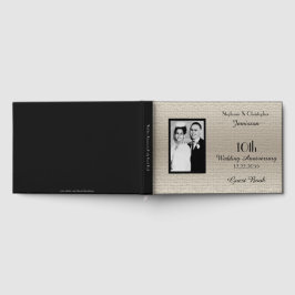 Lyxig Elegant Bröllopsjubileumsfest Foto Gästbok